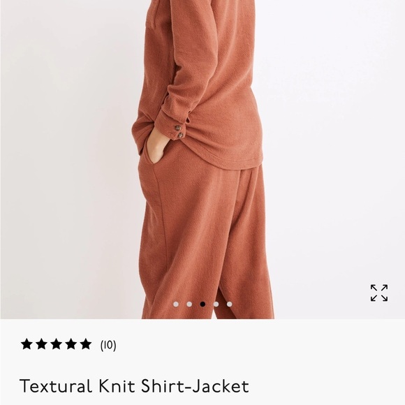 Madewell Textural Knit Shirt-Jacket Button Down size Small - Picture 3 of 8